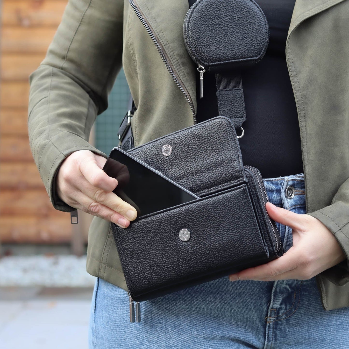 Veerle telefoontas - crossbodytas