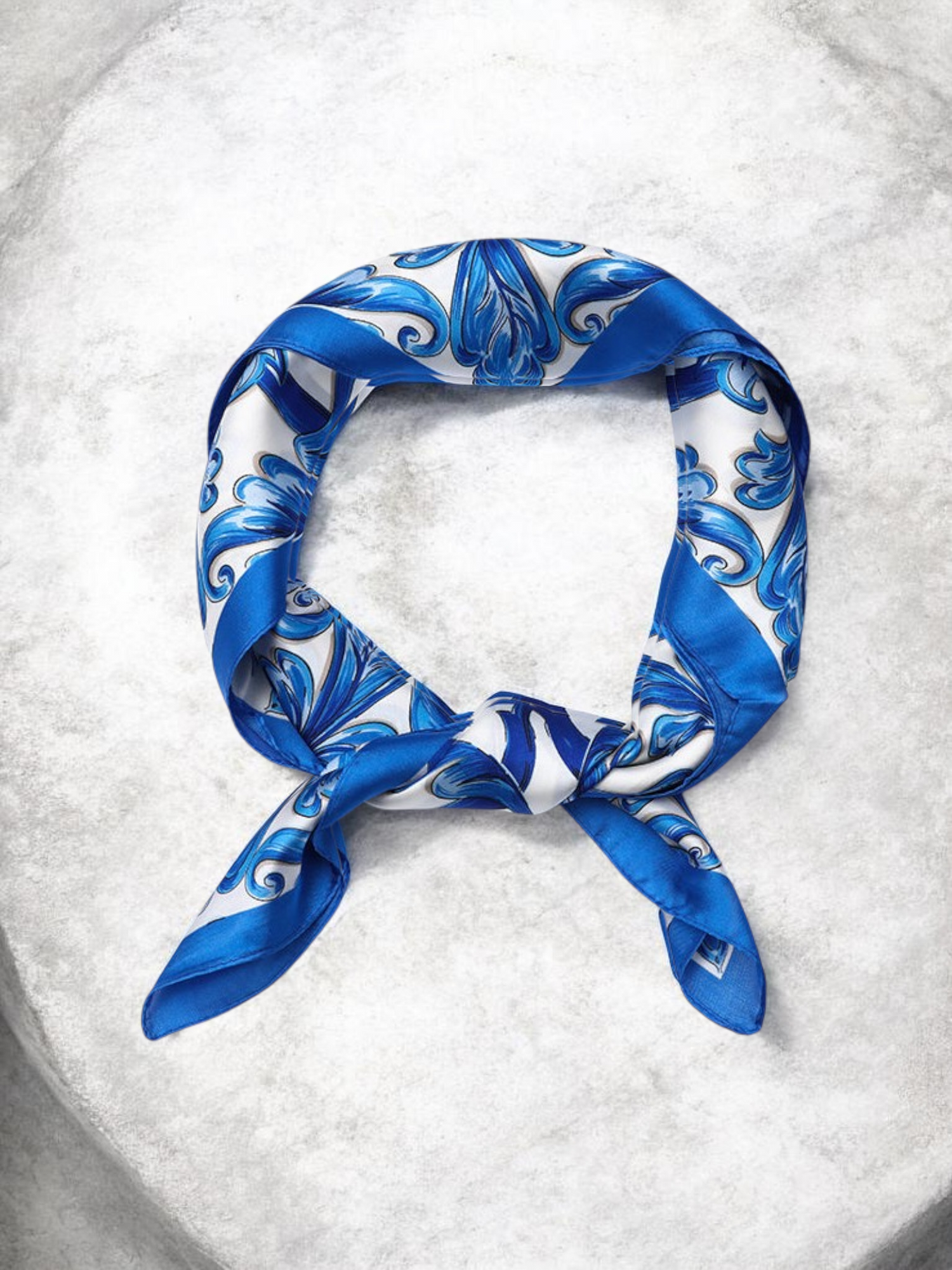 mode sjaaltje voro tas, hals blauwe kleur