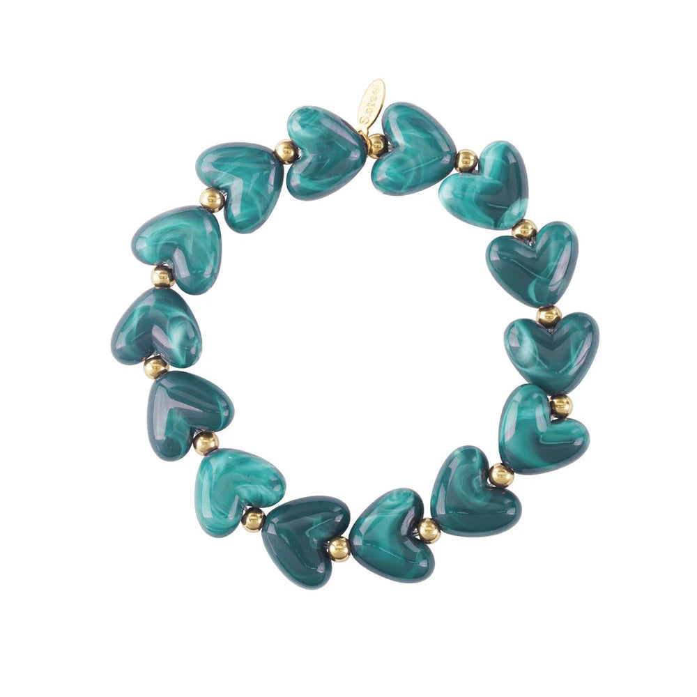 Hartjes stretch armband
