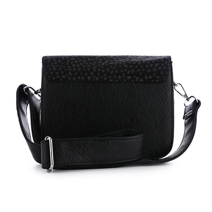 tas dierenprint zwart -achterkant