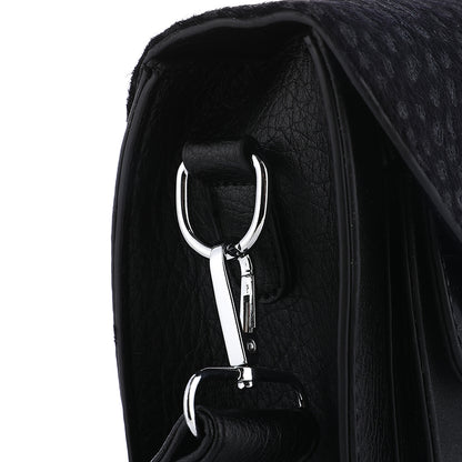 tas dierenprint zwart - detail sluiting