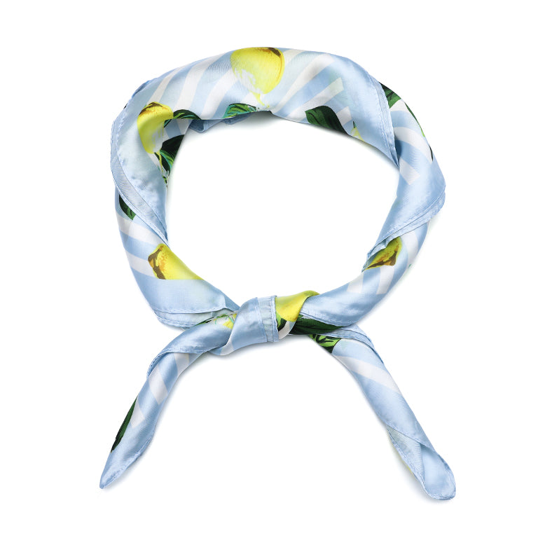 Citrus blue sjaaltje   - 70x70