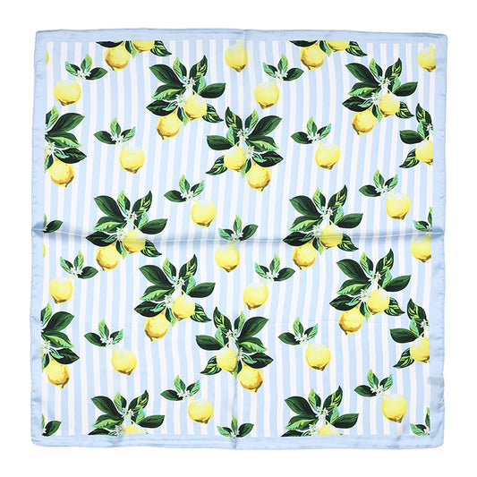 Citrus Bleu sjaaltje   - 70x70
