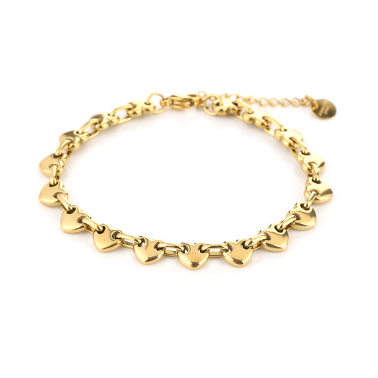 Hartjes armband witte achtergrond