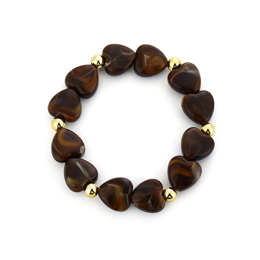 Hartjes stretch armband