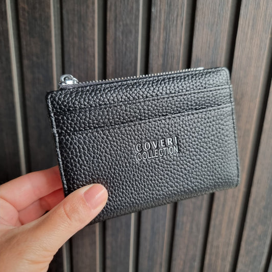 Daisy portemonnee Coveri Collection zwart compact 9x12,5cm