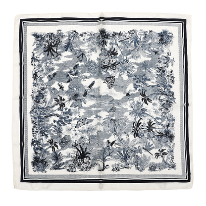 Ocean Tropic sjaaltje blauw - 70x70