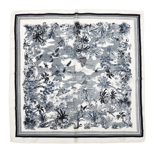 Ocean Tropic sjaaltje blauw - 70x70