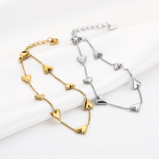Lucky 7 armband - goud/zilver