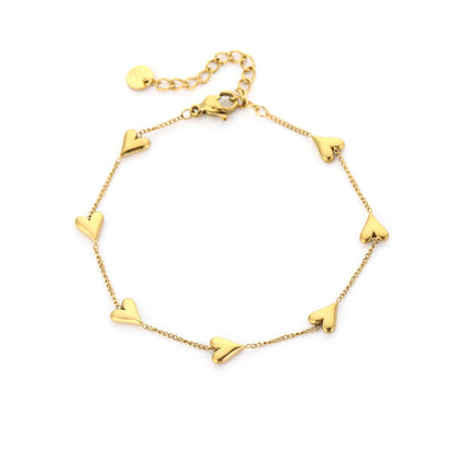 Lucky 7 armband - goud/zilver