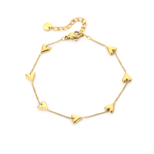 Lucky 7 armband - goud/zilver